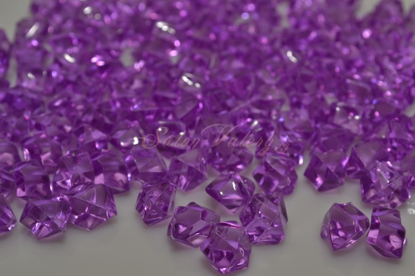 Dekorační krystalky - fialová