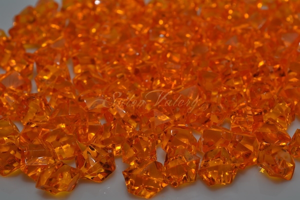Dekorační krystalky - oranžová