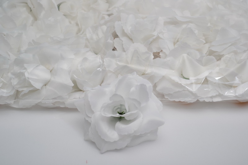 Balení samolepících růží - bílé