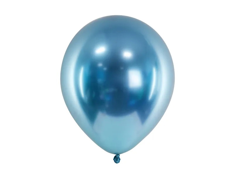 Balónky Glossy - modrá tyrkys