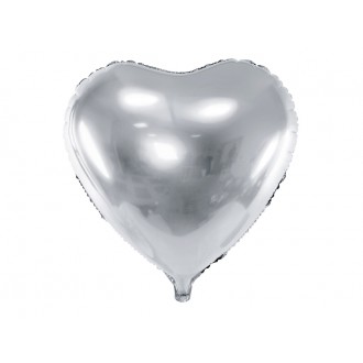 Foliový balónek - stříbrný