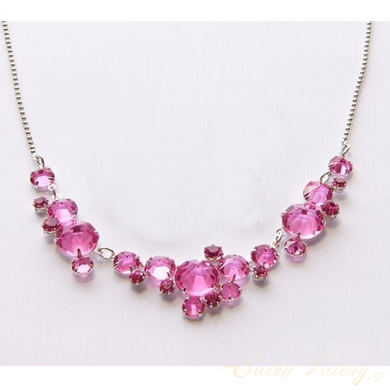 Křišťálový náhrdelník 74011543/s09 - preciosa rosa