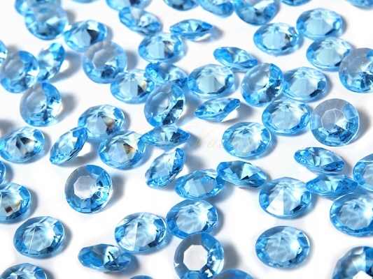 Dekorační diamanty modrá tyrkys