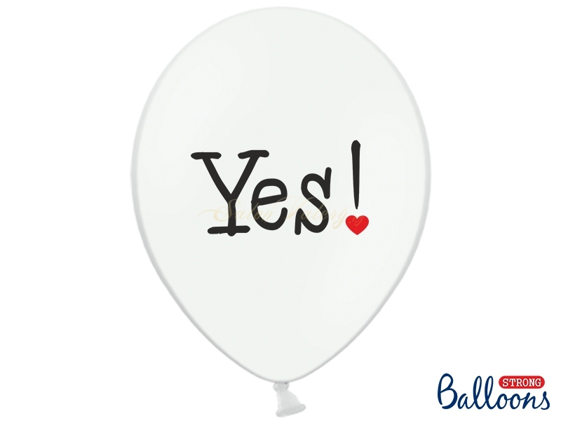 Balóneky s tiskem YES  (6ks)-doprodej