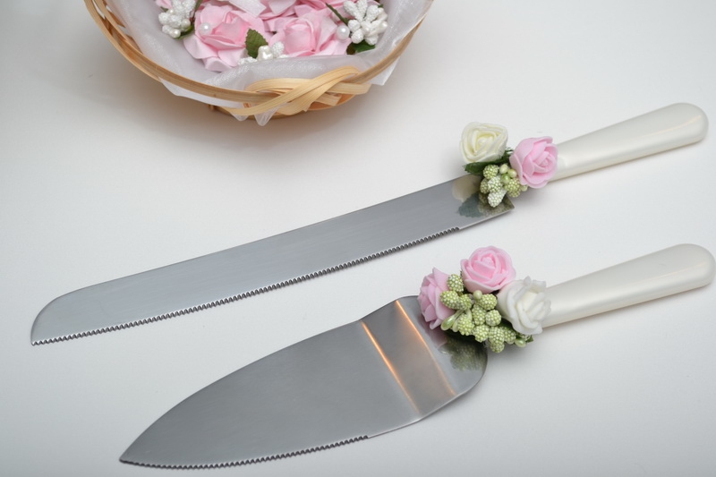 Lopatka s nožem - růžová
