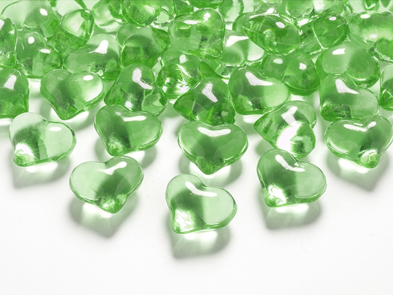 Krystalové srdce zelené