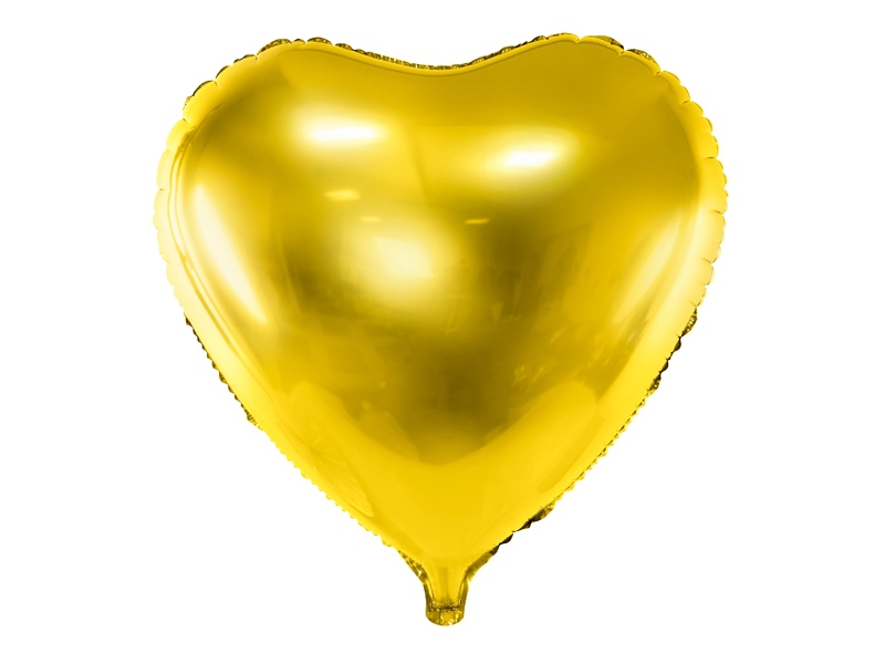 Foliový balonek MAXI srdce - zlatý