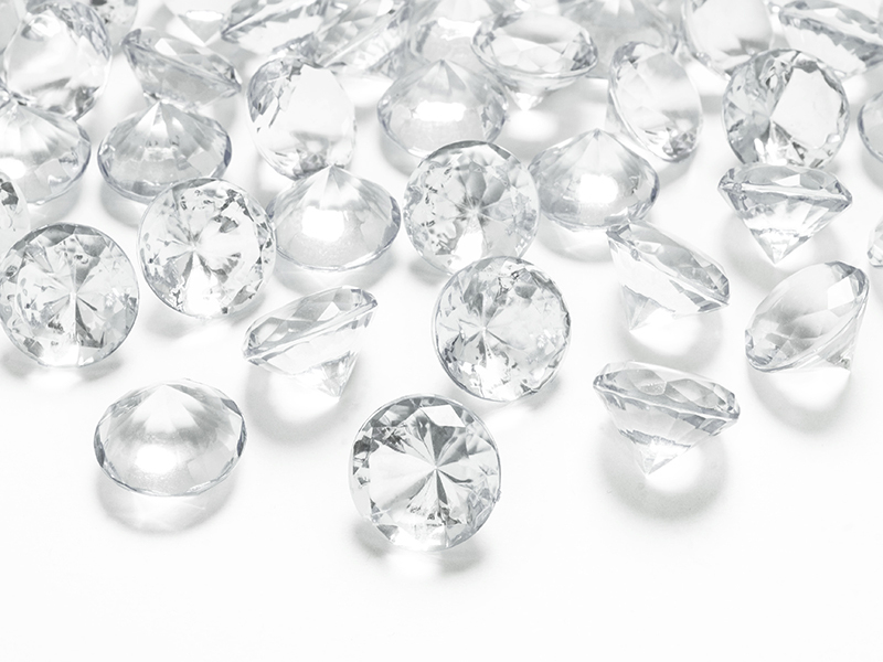 Akrylové diamanty- větší