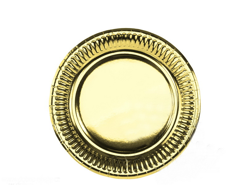 Paírové talíře (8ks) - zlaté