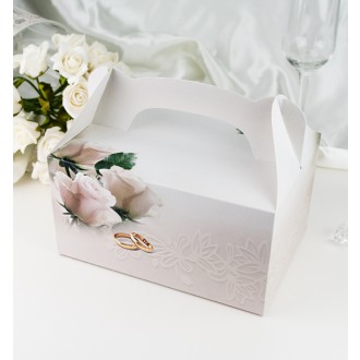 Krabička na cukroví - růže s prsteny