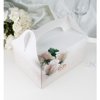 Krabička na cukroví - růže s prsteny