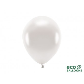 Metalický balónek - bílá perlová