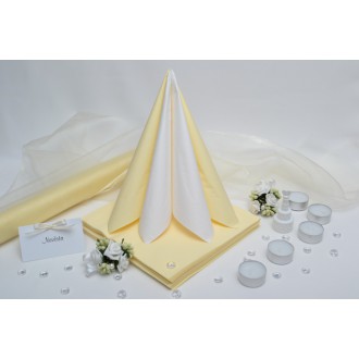 Sada DEKOR pro svatební stůl - bílá/krémová