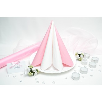Sada DEKOR pro svatební stůl - bílá/růžová