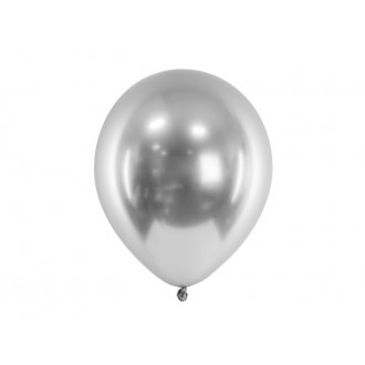 Balonky Glossy - stříbrné
