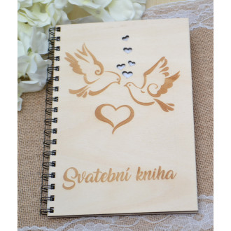 Svatební kniha - holubičky